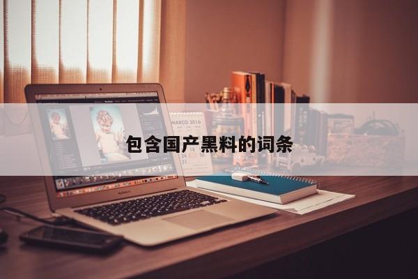 包含国产黑料的词条